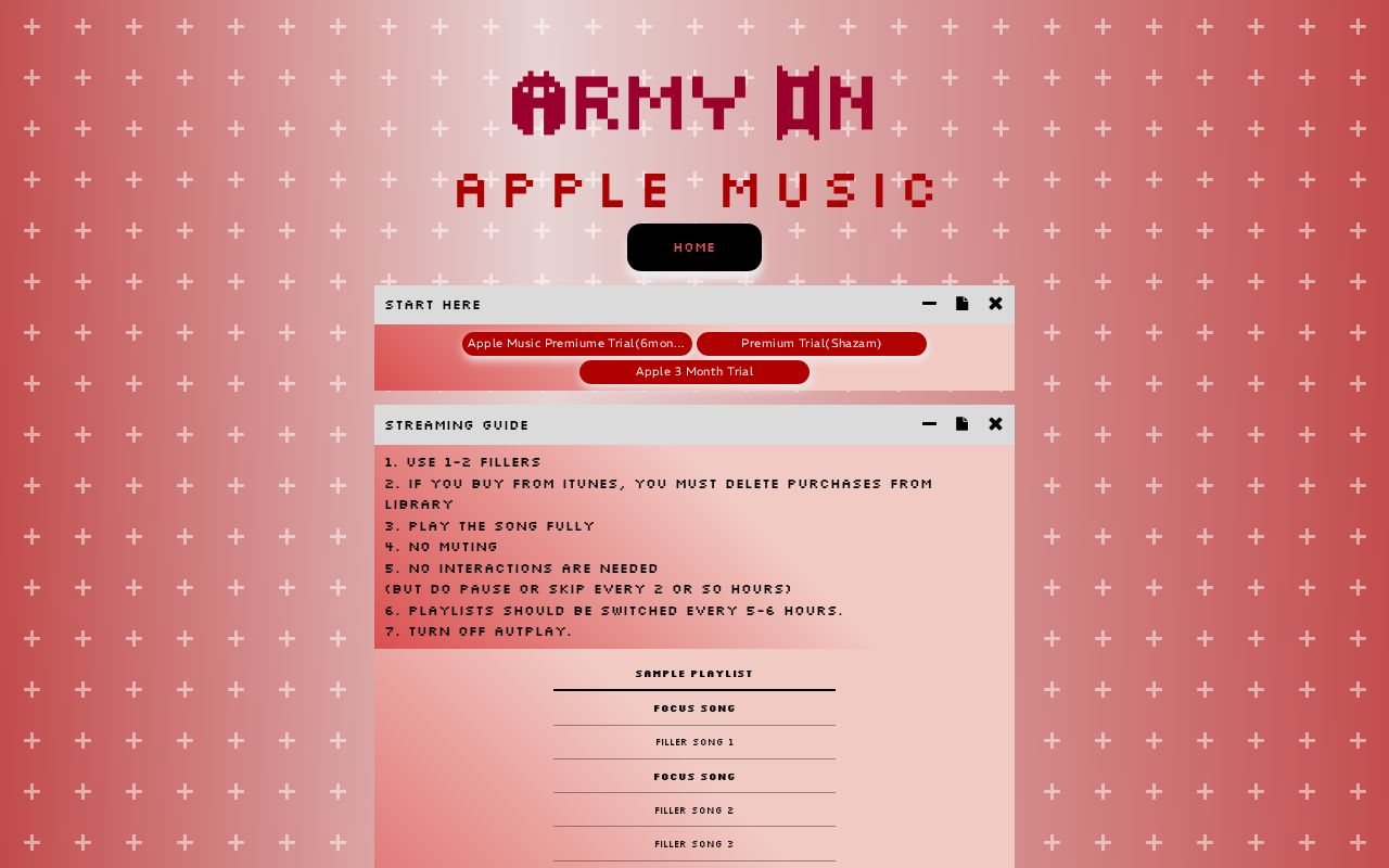 ARMY ON Apple Music army-on-apple-music